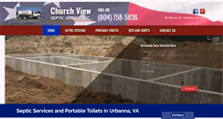 Desktop Screenshot of churchviewseptic.com